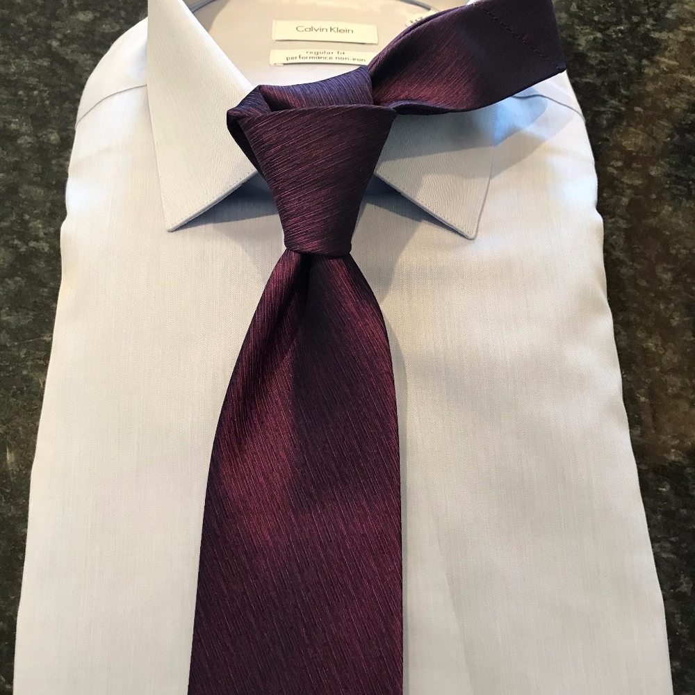 Purple Tie with Black Highlights